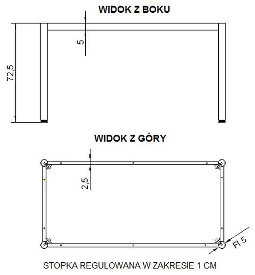 stelaż metalowy - nogi czarne stelaż do biurka, stelaż składany, stelaż chrom, stelaż, podstawa, stelaż do stołu, meble biurowe, stelaż aluminium, Efekt Głogów, Efekt Meble Biurowe, stelaż biały, stelaże skręcane